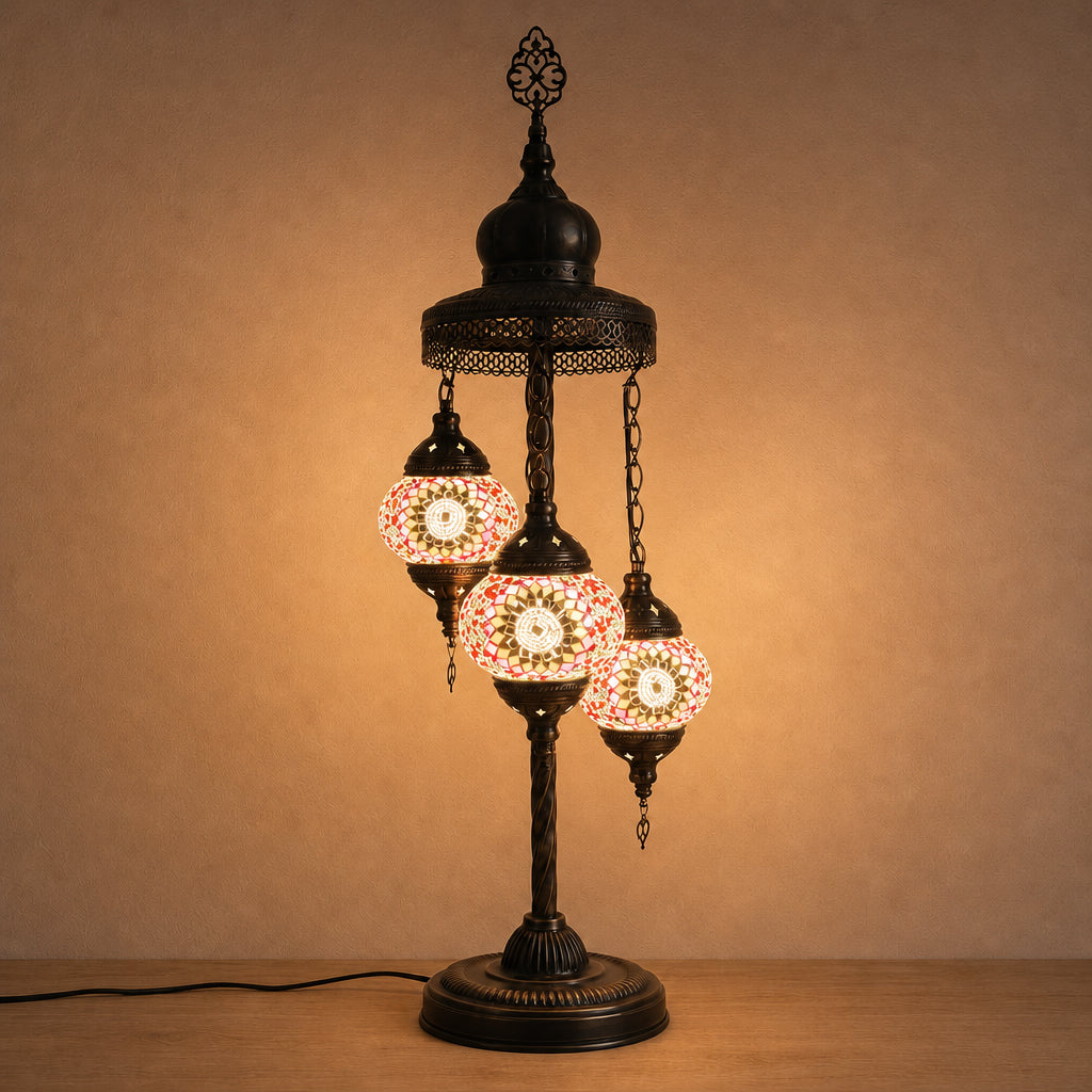 Turkish Floor Lamp with 3 Globes - VPX