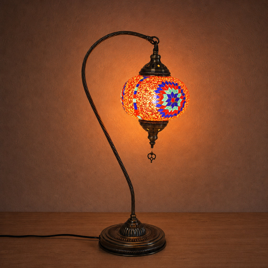 Large Swan Lamp - Red
