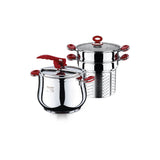 Hascevher 7L Stainless Steel Pressure Cooker Set