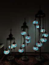 Turkish Floor Lamp with 7 Globes - C3B