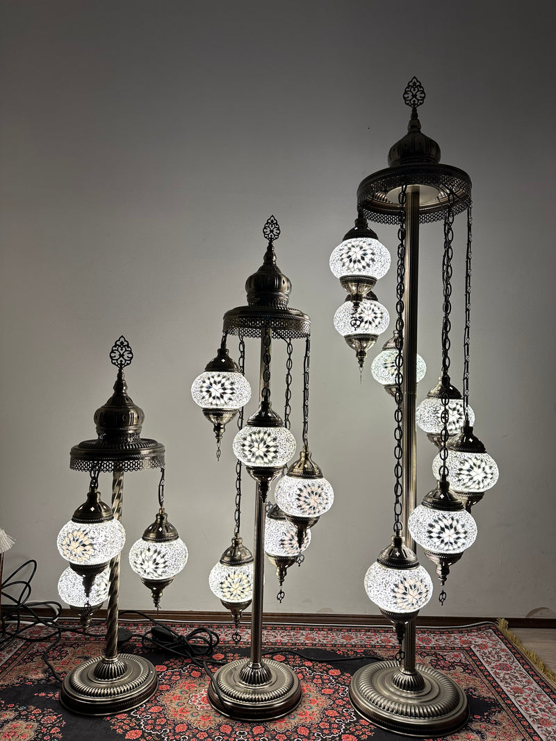 Turkish Floor Lamp with 5 Globes - M40