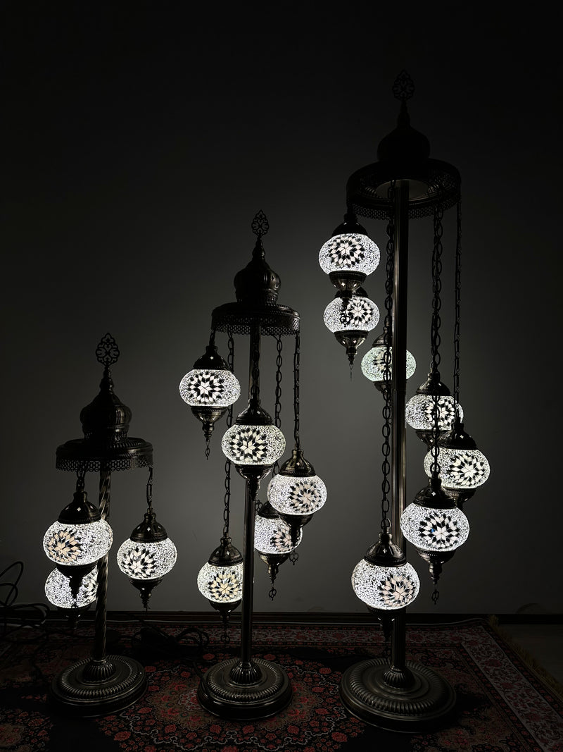 Turkish Floor Lamp with 5 Globes - M40