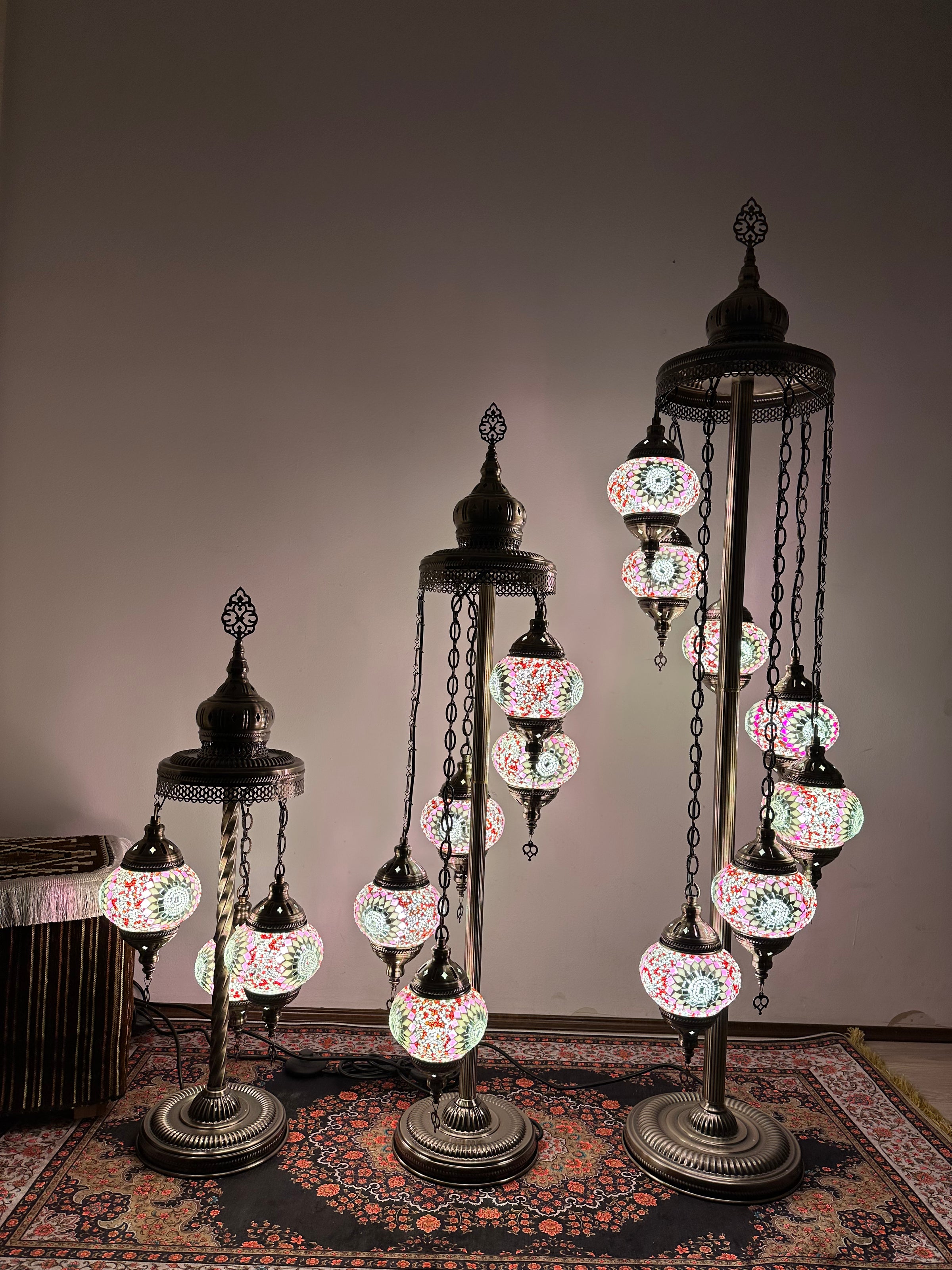 Turkish Floor Lamp with 3 Globes - VPX