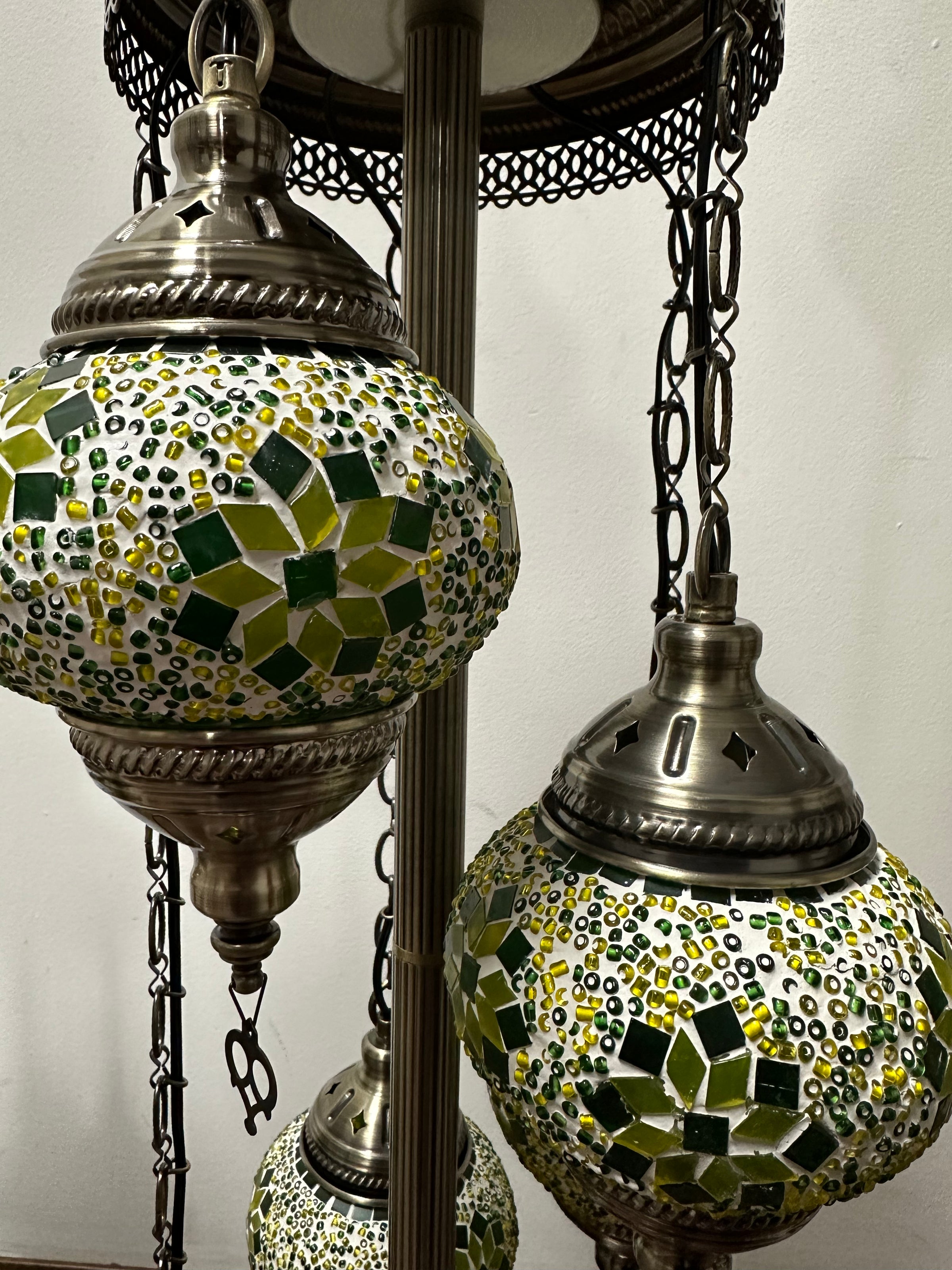 Turkish Floor Lamp with 3 Globes - FG