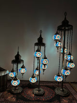 Turkish Floor Lamp with 5 Globes - SBW