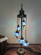 Turkish Floor Lamp with 5 Globes - FB