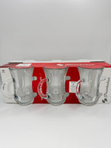 Handle Turkish Tea Glass Set - 6 Pieces