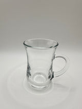 Handle Turkish Tea Glass Set - 6 Pieces