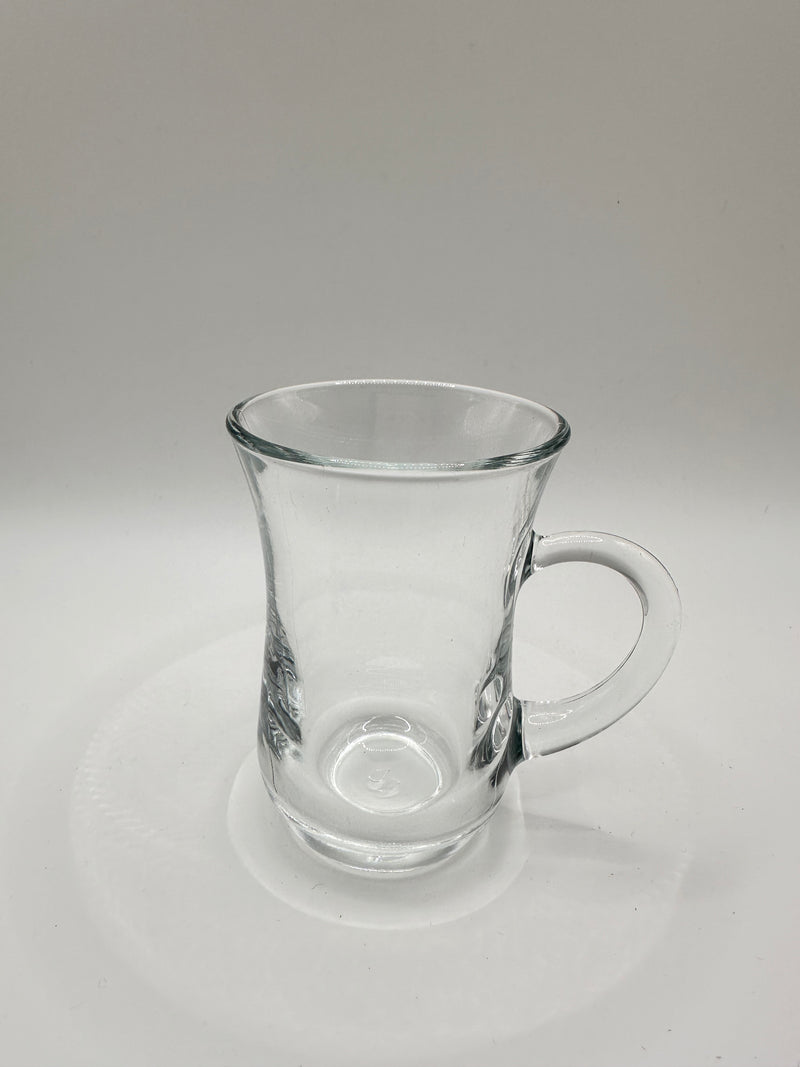 Handle Turkish Tea Glass Set - 6 Pieces