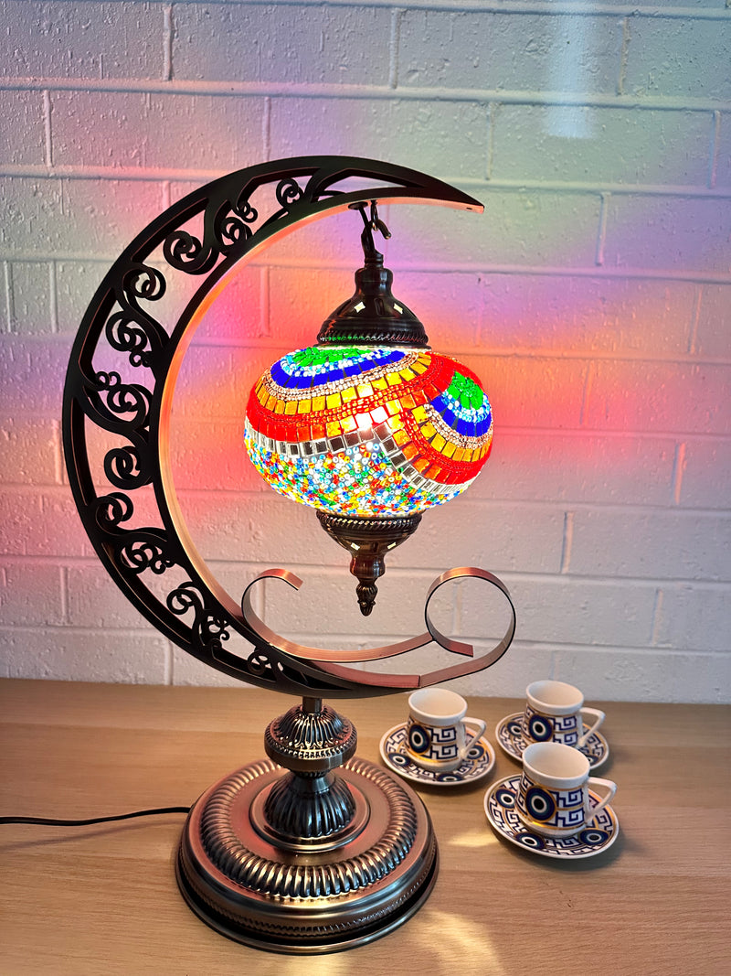 Crescent Moon Lamps Colourful 1
