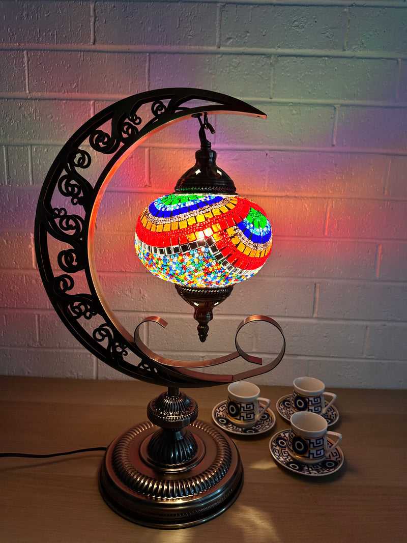 Crescent Moon Lamps Colourful 1