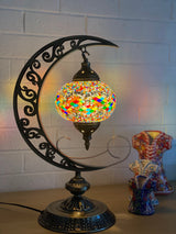 Crescent Moon Lamps- Rainbow