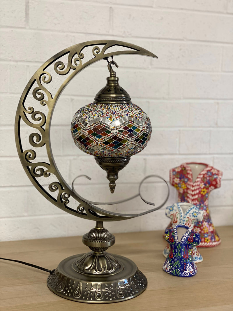 Crescent Moon Lamps- Rainbow