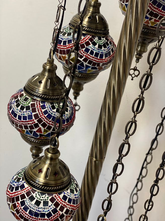 Turkish Floor Lamps- 7 pieces Multi Colour