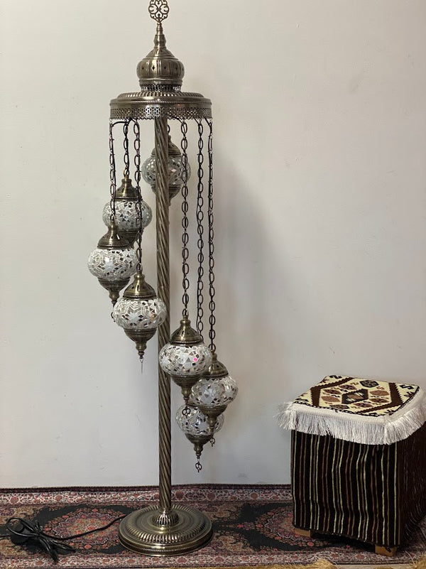 Turkish Floor Lamps- 7 pieces White Star