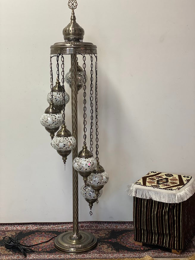 Turkish Floor Lamps- 7 pieces White Star