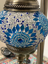 Turkish Floor Lamps 3 pieces - Turquoise Flower