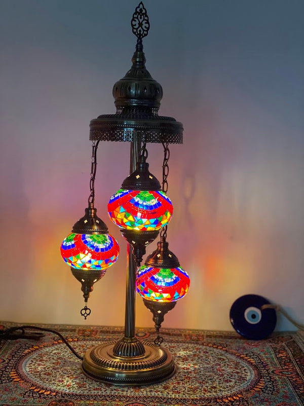 Turkish Floor Lamps 3 pieces - Traditional Multicolour