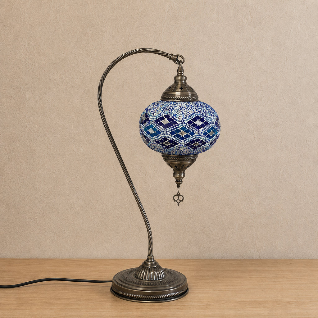 Large Swan Lamp - Blue