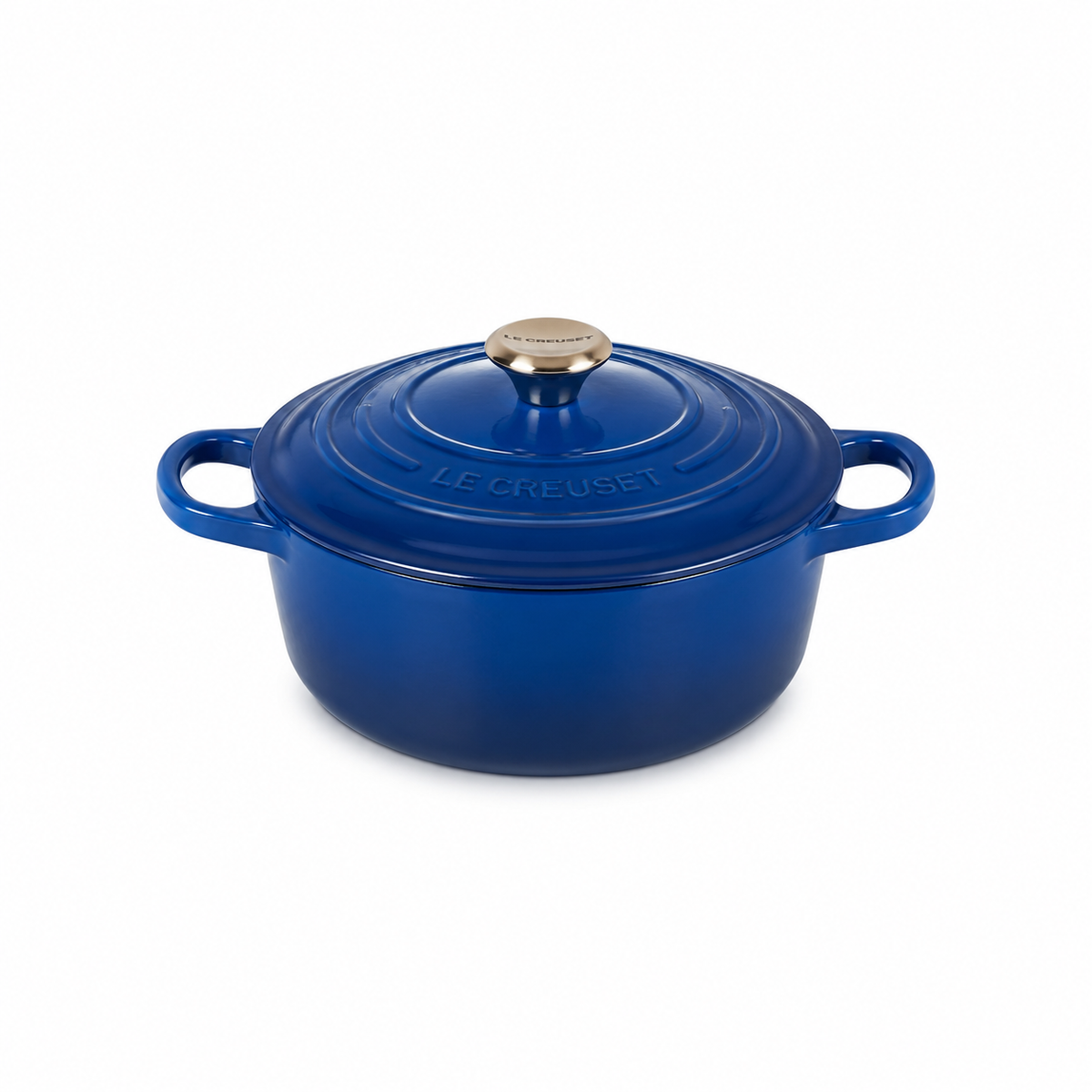 Le Creuset Cast Iron Casserole 24cm – Deep Blue