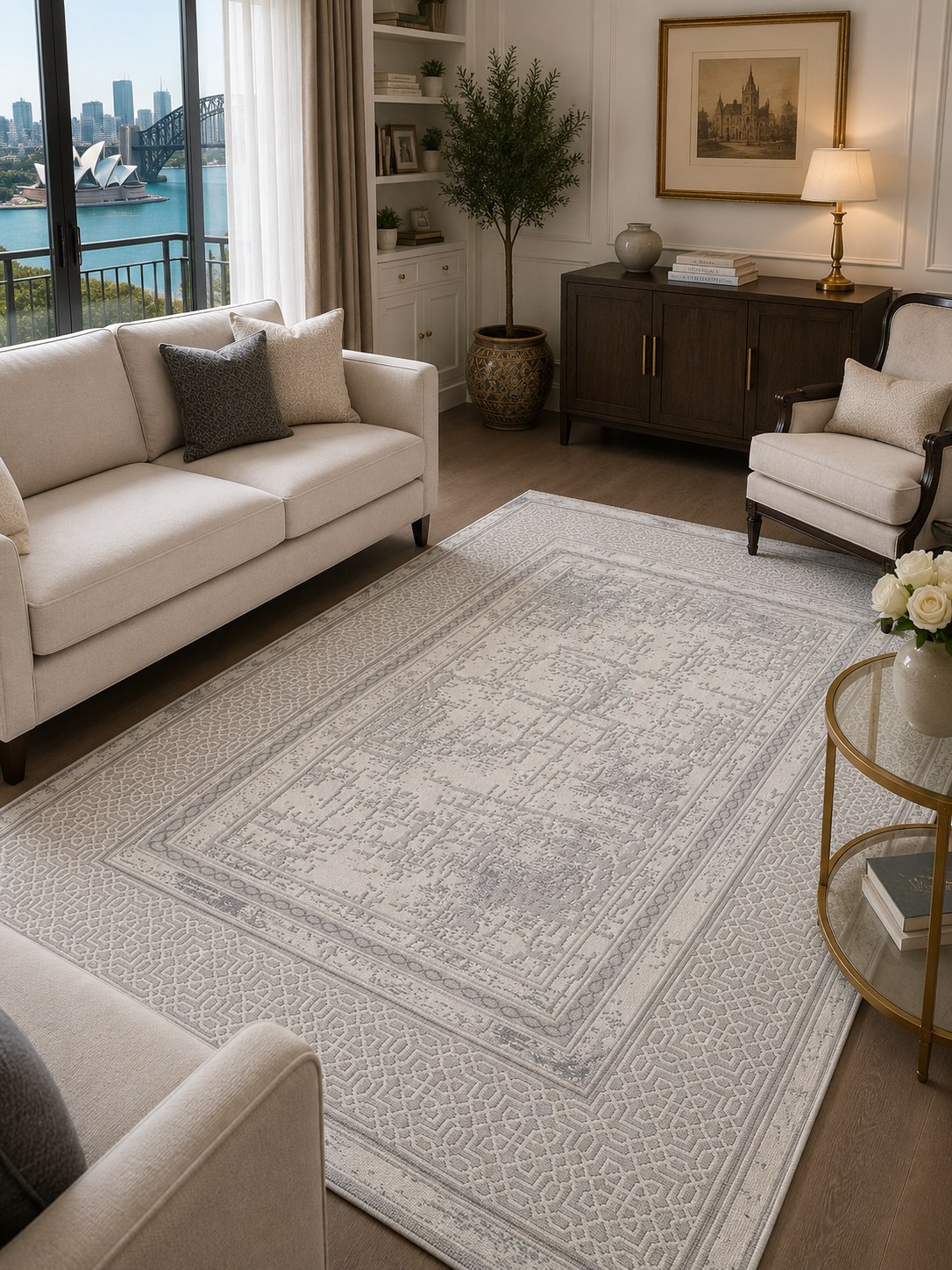 Kervan Rug Ak076 Gray/Gray