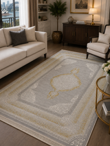 Kervan Rug Ak187 Gray/Gold