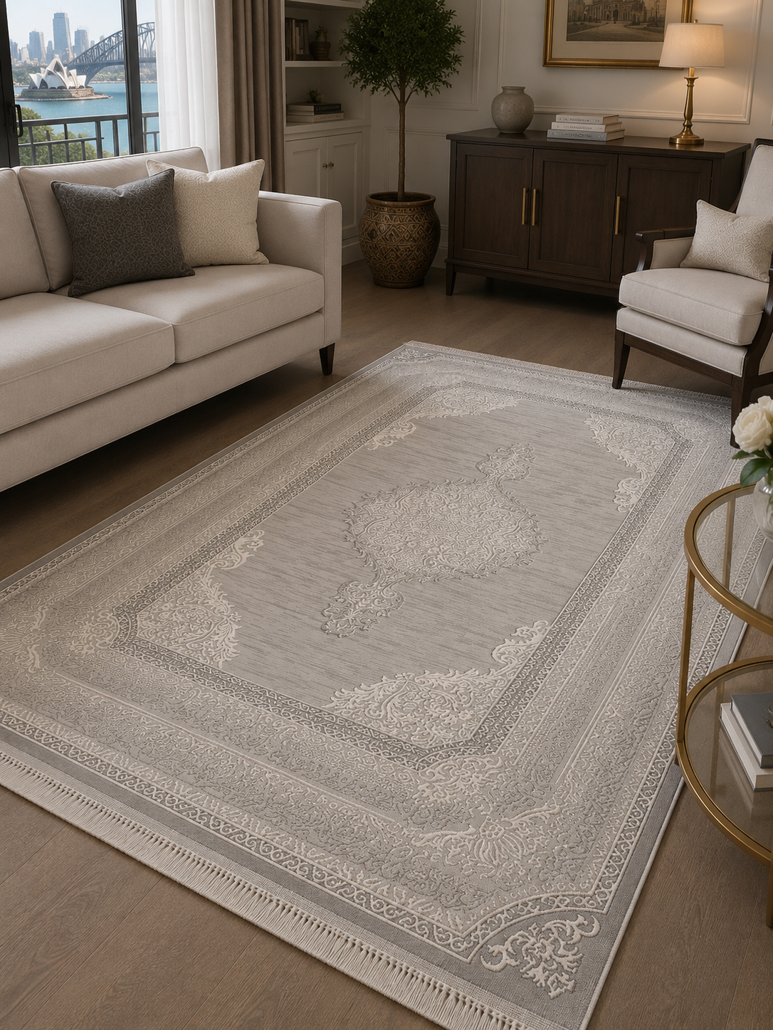 Kervan Rug Ak187 Gray/Gray
