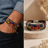 Colorful Bohemian Leather Bracelet