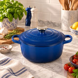 Le Creuset Cast Iron Casserole 24cm – Deep Blue