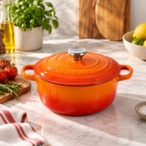 Le Creuset Cast Iron Casserole 24cm – Volcanic Orange