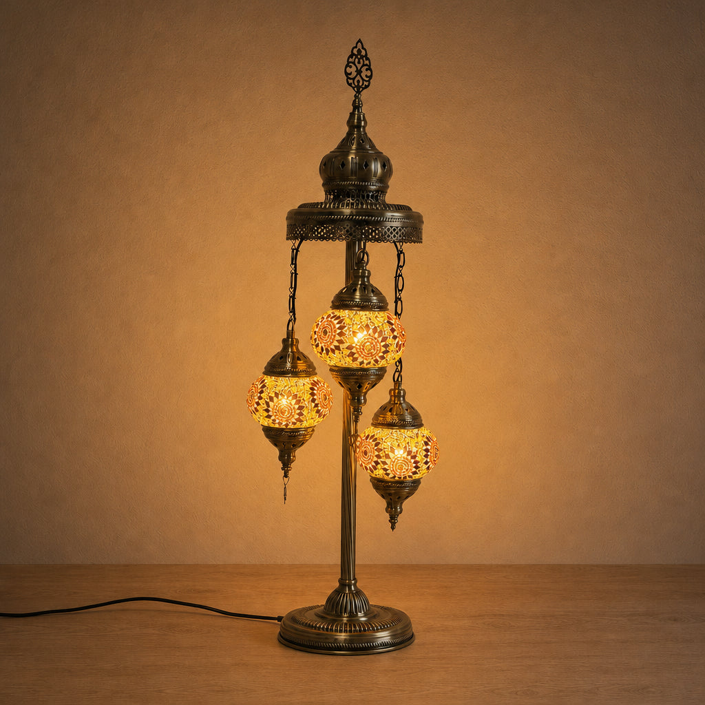 Turkish Floor Lamps 3 Pieces - Sunflower