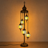 Turkish Floor Lamp with 5 Globes - RY