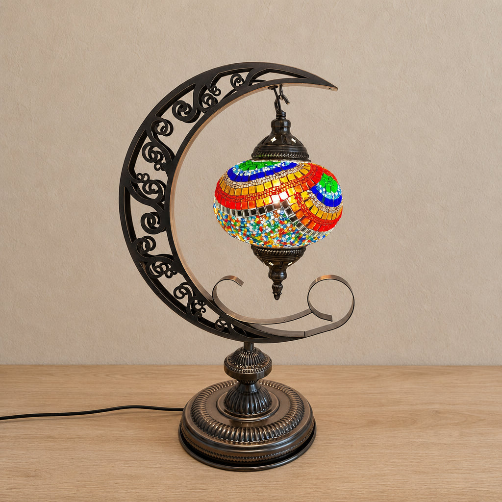 Crescent Moon Lamps - Colourful 1