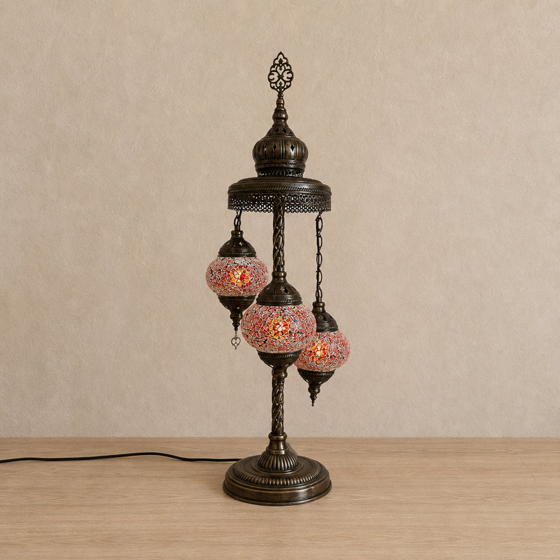 Turkish Floor Lamp with 3 Globes - CR2