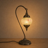 Swan Lamps Mosaics - White Pastel Crackle