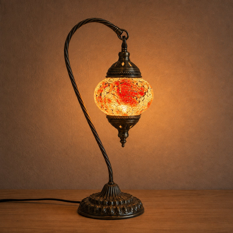 Swan Lamps Mosaics - Pink Pastel Crackle