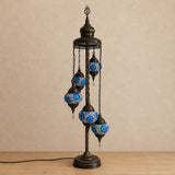 Turkish Floor Lamp with 5 Globes - FB