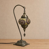 Swan Lamps - Gold Flower
