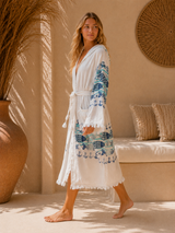 Sea Muslin Kimono