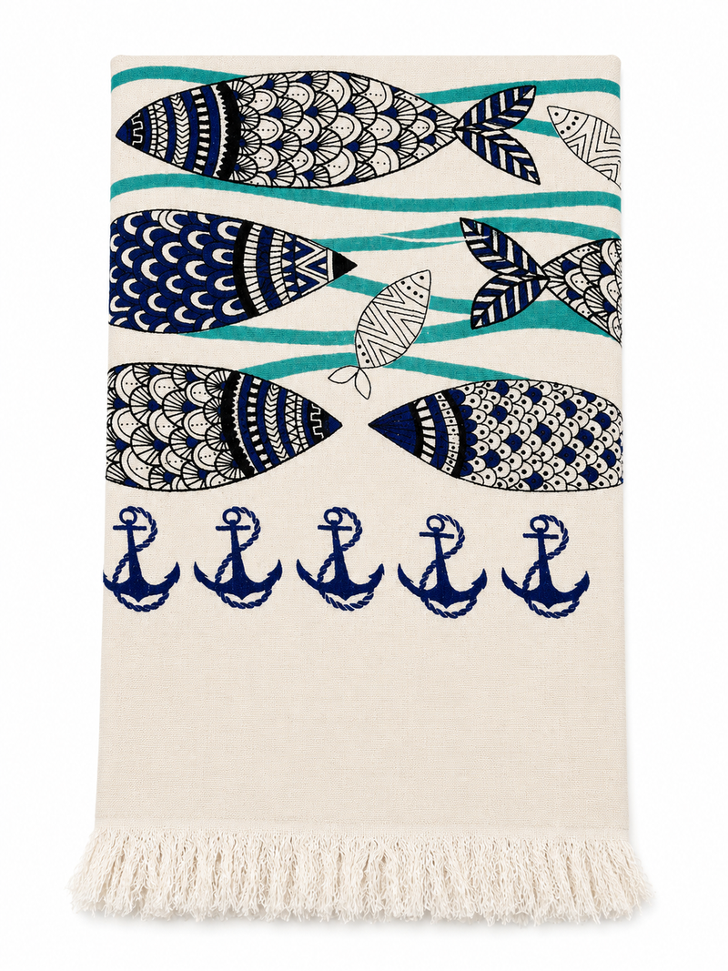 Muslin Turkish Cotton Towel - Sea