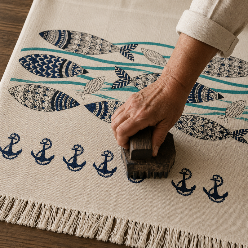 Muslin Turkish Cotton Towel - Sea