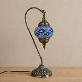 Swan Lamps Mosaics - Blue Diamond