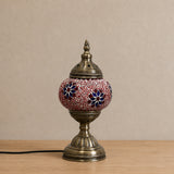 Table Lamps - Red-Blue Flower