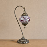 Swan Lamps Mosaics - Pink Red Flower