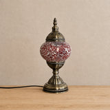 Table Lamps - Red Crackle