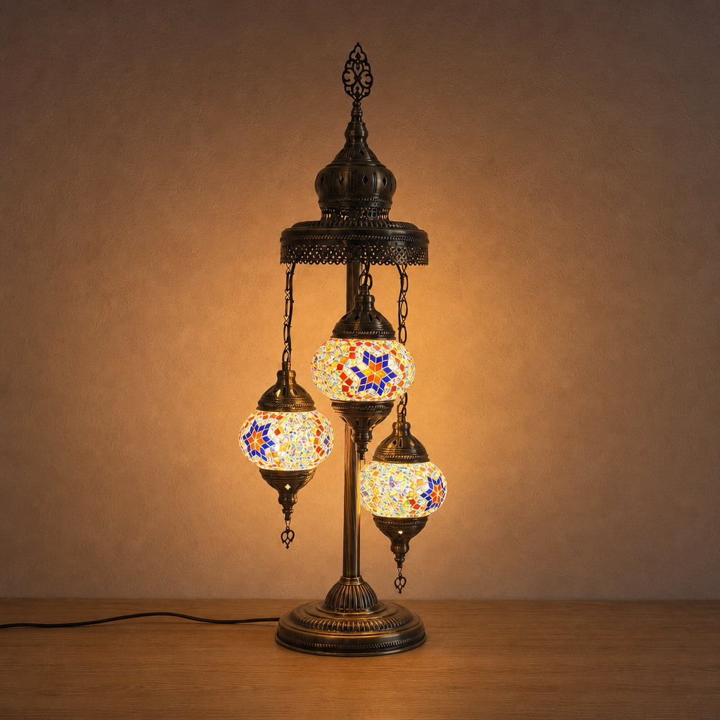 Turkish Floor Lamps 3 Pieces - Rainbow Star