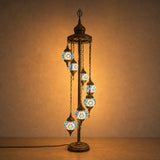 Turkish Floor Lamp with 7 Globes - SBW