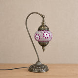 Swan Lamps Mosaics - Pink Flower