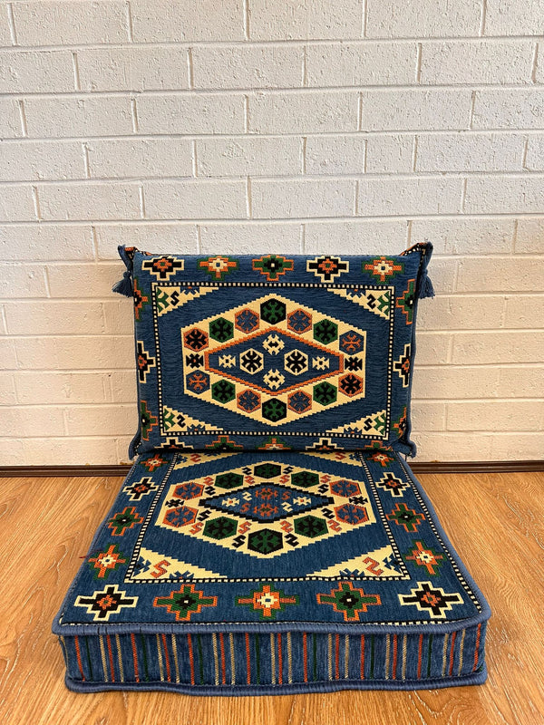 Single Cushion Set ( Blue Classic )