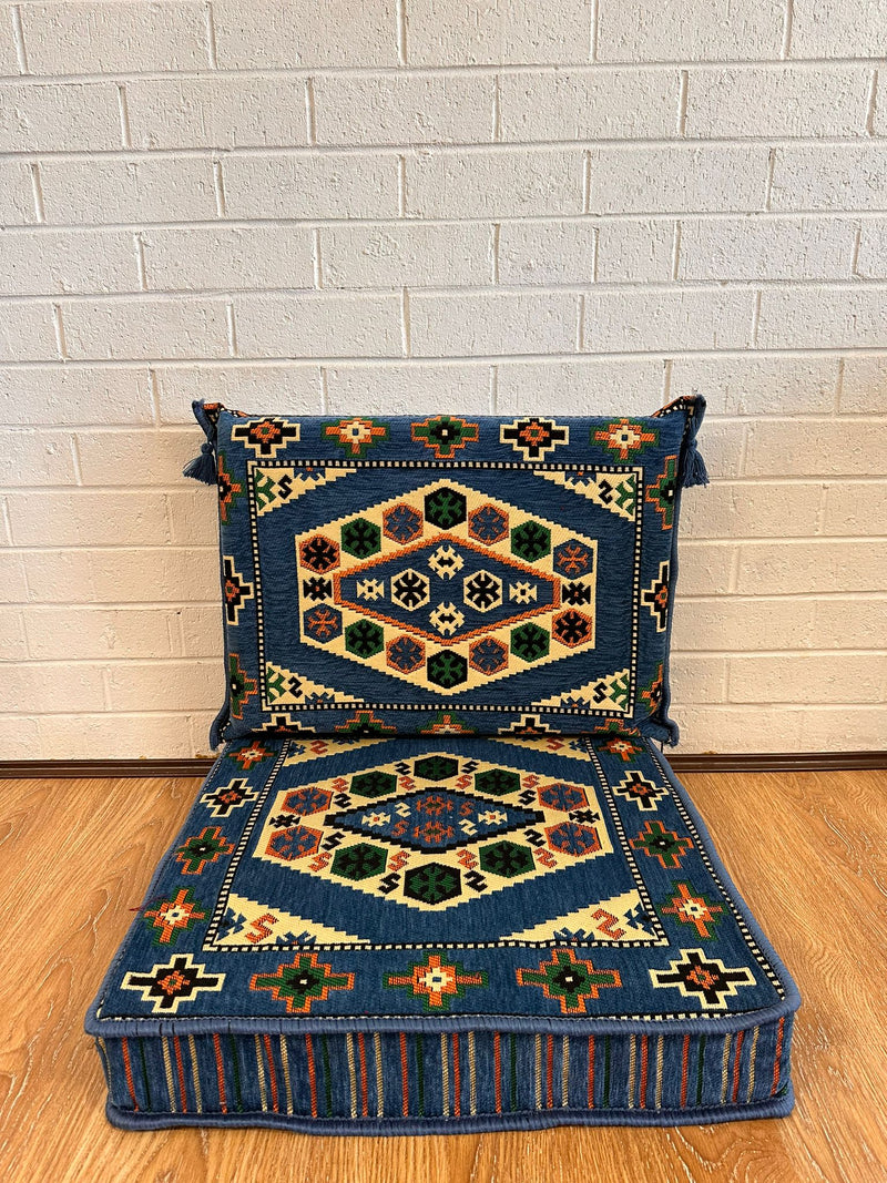 Single Cushion Set ( Blue Classic )